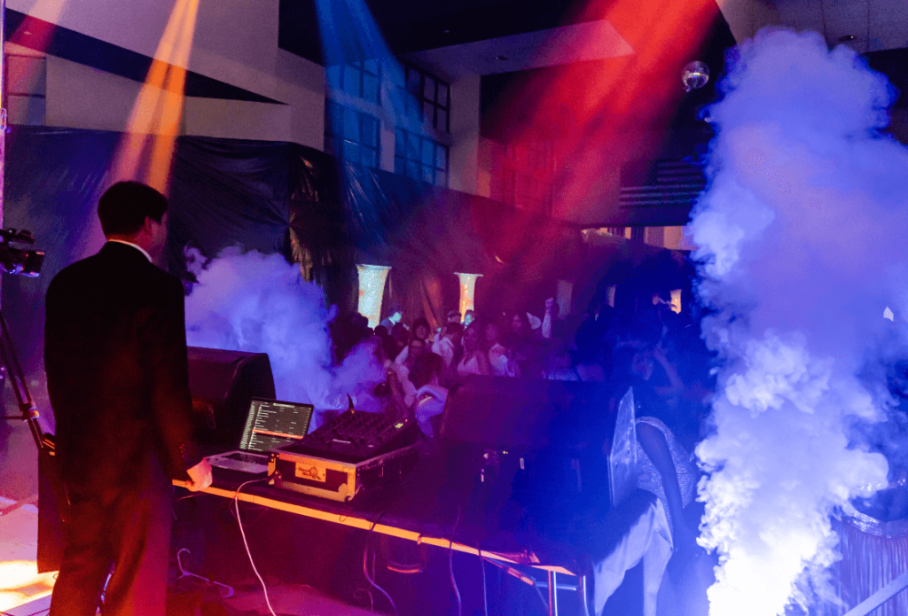 School dance event with DJ packages