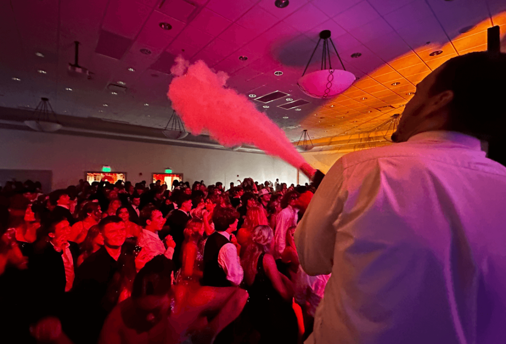 School dance event with DJ packages